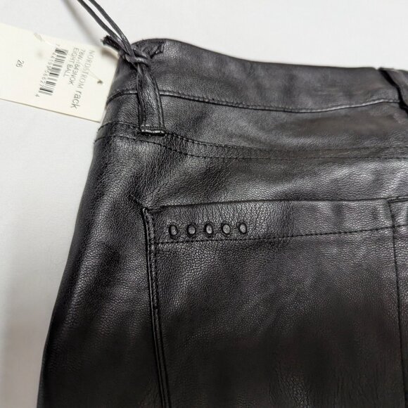 NWT Blank NYC Size 26 Black Pleather Skinny Pants - Picture 3 of 16